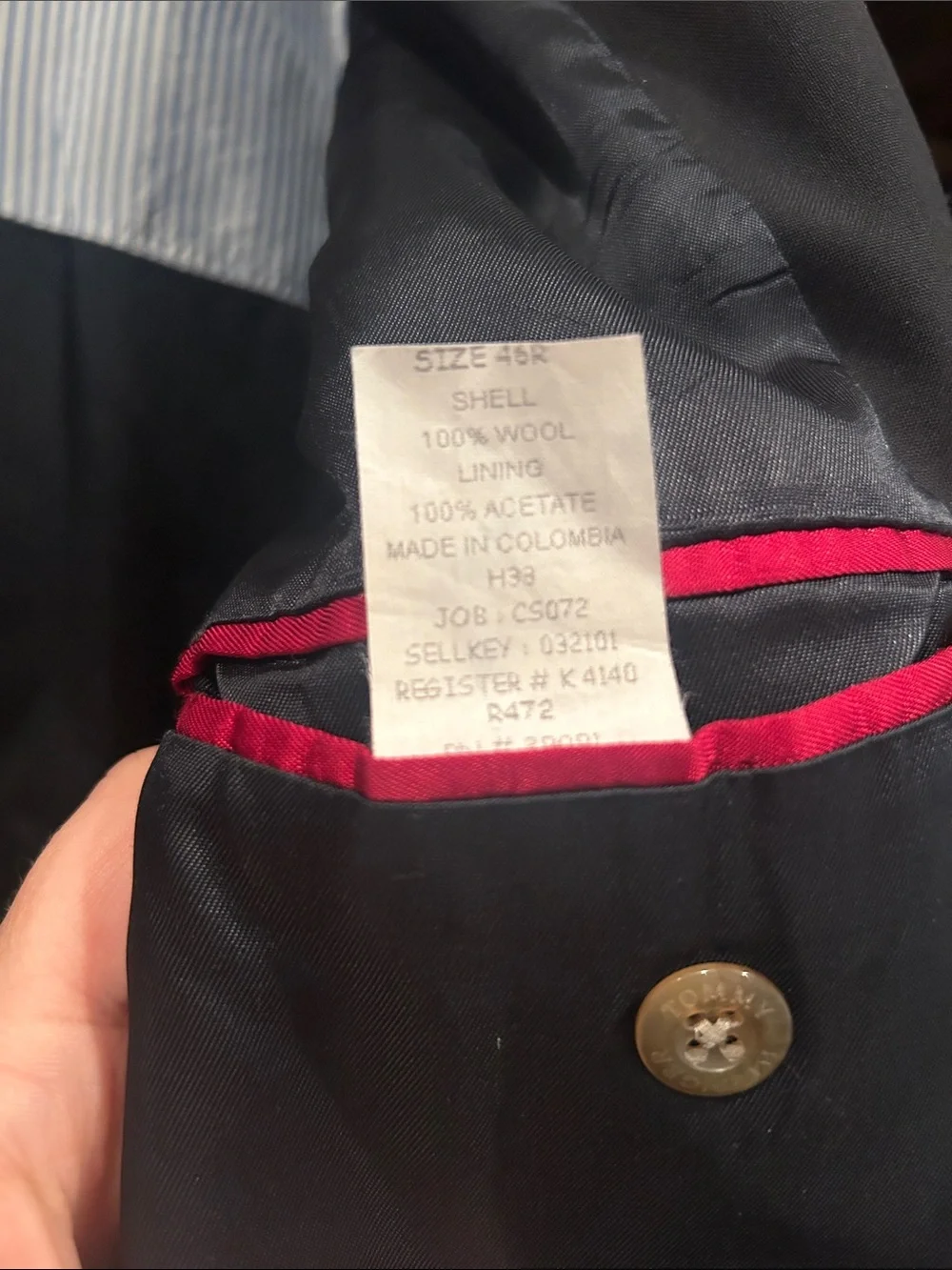 Tommy Hilfiger Dark Navy Single-Breasted Blazer